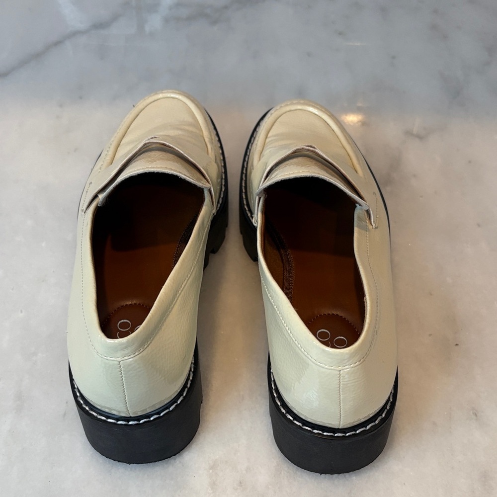 Franco Sarto Patent Leather Chuncky Loafers - Picture 3 of 14